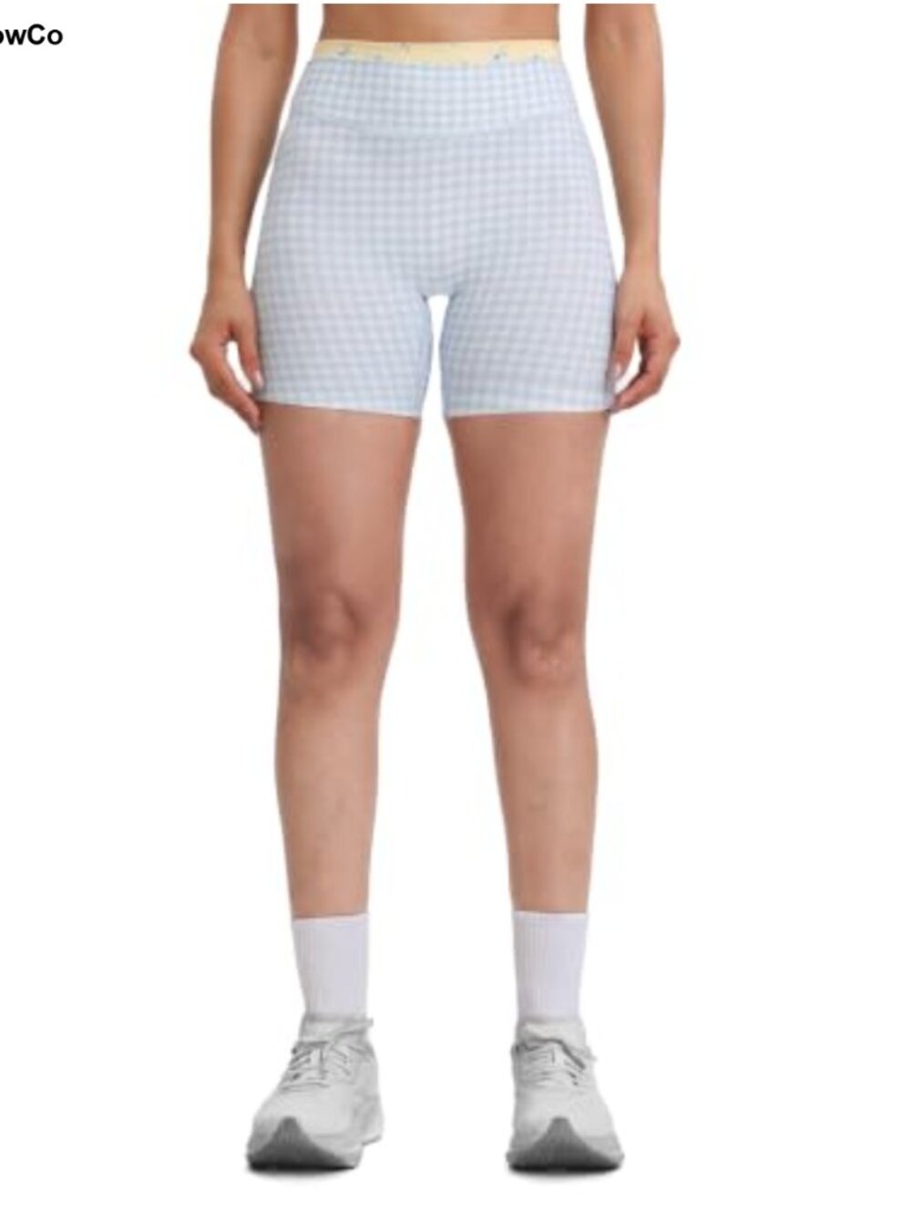 High Waist Biker Shorts Dual Layer Waistband Yoga Gym